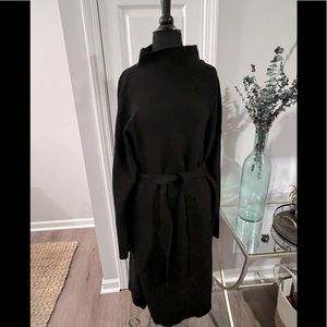 NWT A New Day Black mock neck turtleneck long sleeve midi dress size XXL